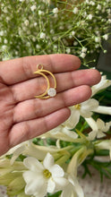 Load image into Gallery viewer, Moonstone New Moon Pendant